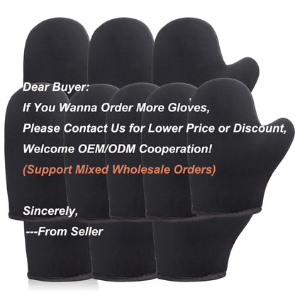 Flocking tanning oiled moisture-proof gloves