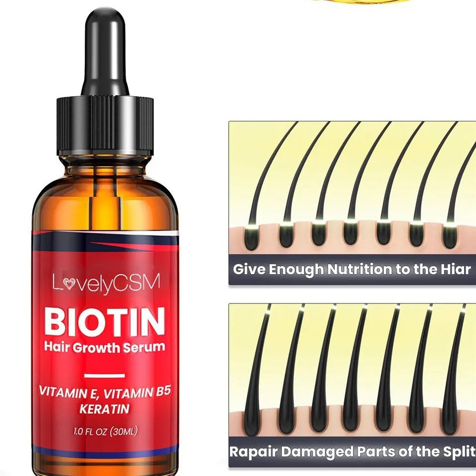 Biotin Hair Growth serum with vit E, B5 & Keratin