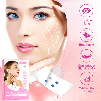 Facial Lifting V-shaped Stickers Invisible