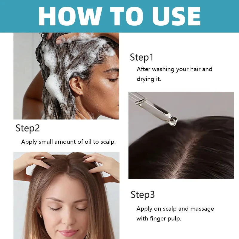 Rosemary + Castor Hair Oil - Daily Use Hair Oil with Jojoba & Batana Oil