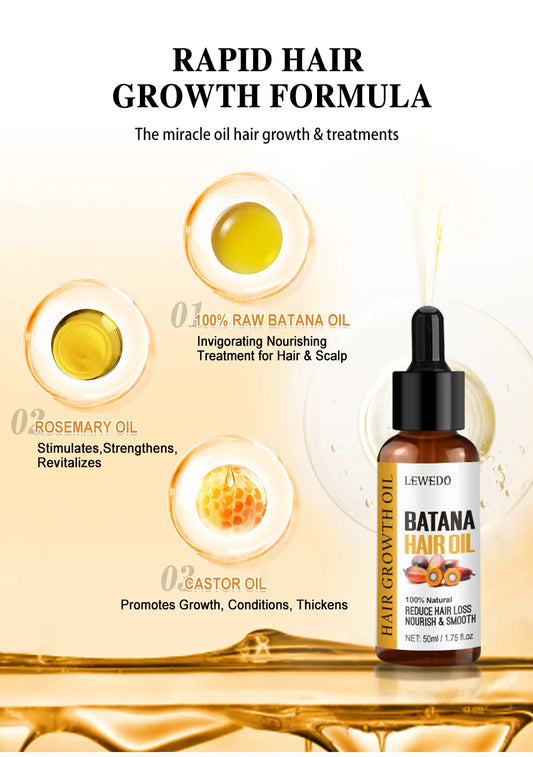 Batana -Repair & Regrow oil for Men & Women / Anti Hair Loss oil