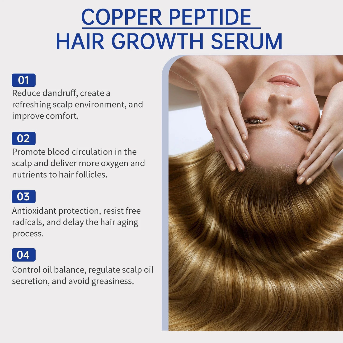 Copper Peptide for Hair Growth Treatment/ Prevent Hair Loss