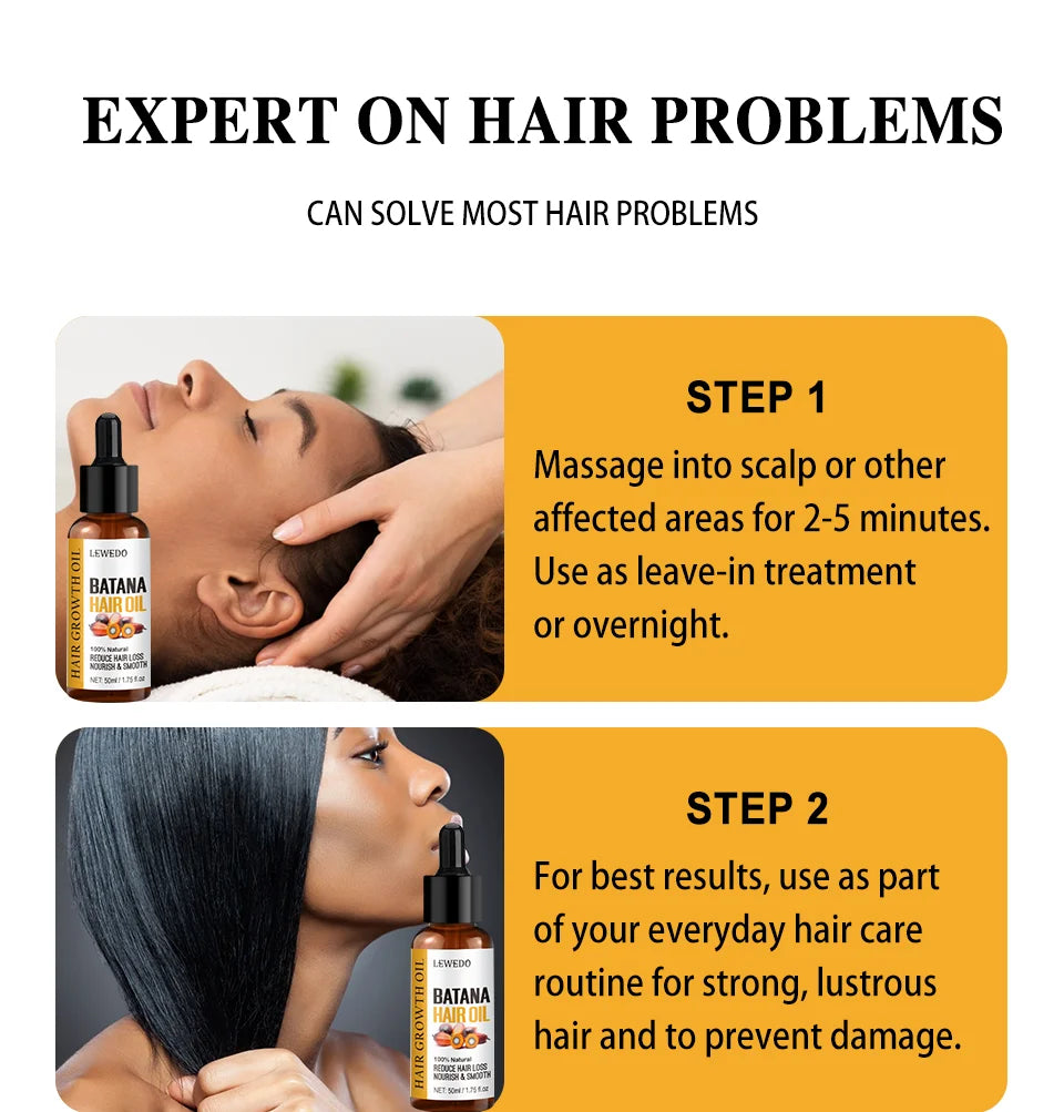 Batana -Repair & Regrow oil for Men & Women / Anti Hair Loss oil