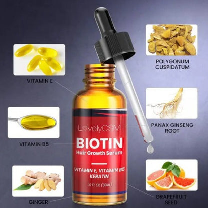 Biotin Hair Growth serum with vit E, B5 & Keratin